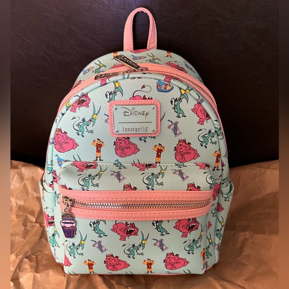 Hercules Pain and Panic AOP Loungefly Mini Backpack - NWT